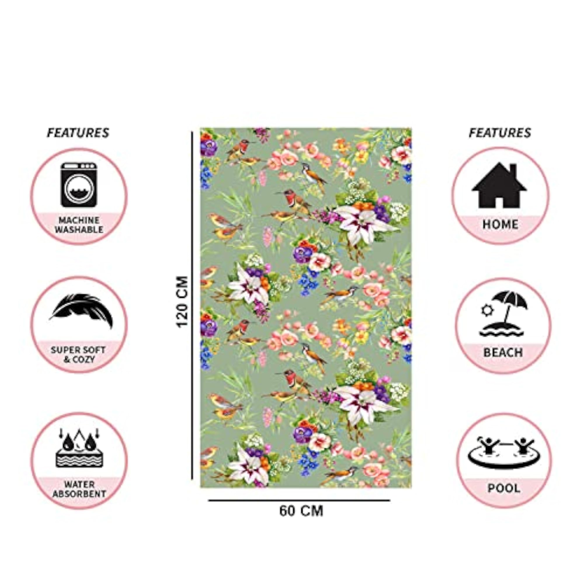 3D Printed Bath Towel for Travel and Beach Use